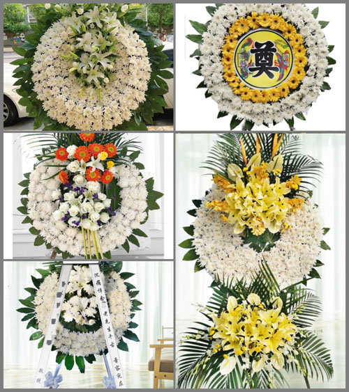 四川成都金牛区黄忠街道花圈速递